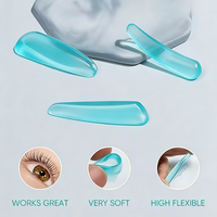 Almohadillas Profesionales para Lifting de Pestañas en V, 4 Pares, Ultrafinas, Reutilizables, de Silicona, Herramienta de Belleza Coreana para Rizar y Levantar la Raíz de las Pestañas