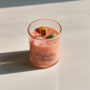 Bougies parfumées dans un bocal en verre minimaliste nordique, galets, fleurs séchées, barres et cadeaux d'anniversaire - Product Image 3