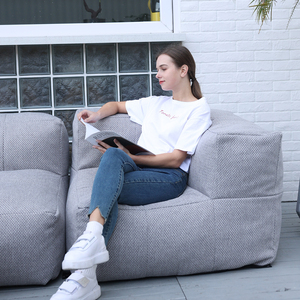 2022 आधुनिक यूरोपीय डिजाइन इनडोर फर्नीचर सेट यू-आकार मॉड्यूलर फोम सोफा सेक्शनल कटा हुआ फोम से भरे बीनबैग कुर्सी के लिए - Product Image 3