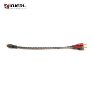 الجملة RCA Y كابل مهايئ مجزأ واحد إلى اثنين موصل سيارة مقسم صوت كابل - Product Image 4