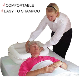 Cuenco de champú portátil plegable <span class=keywords><strong>para</strong></span> pacientes lesionados, grifos de baño y ducha, lavabo inflable <span class=keywords><strong>para</strong></span> el cabello, pelucas de cabello humano blanco - Product Image 6
