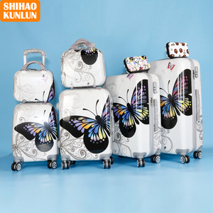 Thiết kế sang trọng bán buôn tùy chỉnh ABS + PC vỏ cứng 7/20/24/28 inch in hành lý Túi Du Lịch VaLi đặt 4 cái 6 cái - Product Image 5