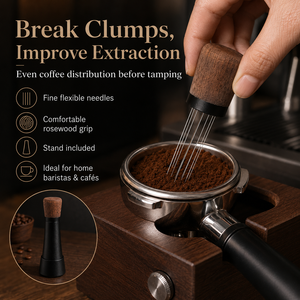 Herramienta WDT para Espresso BANLEE de 8 Agujas, Distribuidor de <span class=keywords><strong>Café</strong></span> con Cubierta de Madera Sólida y Agujas de Acero Inoxidable para Distribución - Product Image 2
