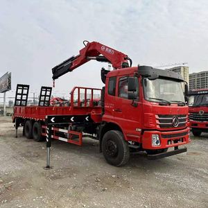 Camion grue à bras articulé 4 sections Dongfeng K5 6x4 12 tonnes avec rampe télescopique, remorque pour équipement d'ingénierie - Product Image 6