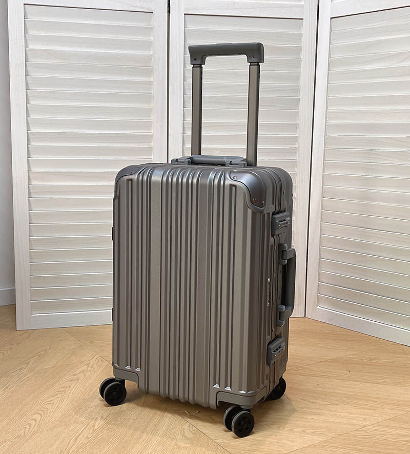 Boîte à cadre en aluminium à surface givrée gris foncé classique