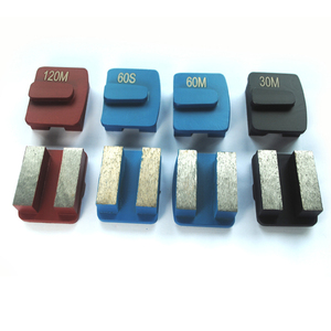 Disque diamanté à base d'acier durable à deux segments pour le meulage de surface de pierre et de marbre avec agent liant à excellente viscosité - Product Image 1