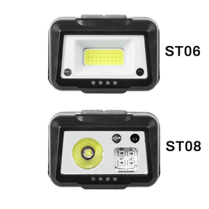 Lampe frontale <span class=keywords><strong>LED</strong></span> COB à détecteur de mouvement, lumière blanche/rouge, étanche IP55, 3 modes, <span class=keywords><strong>bandeau</strong></span> réglable, batterie rechargeable 1000 mAh, fixation - Product Image 2