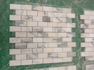 Tmz OEM/ODM Hot Bán đá tự nhiên trắng calacatta arabescato Gạch Mosaic đá cẩm thạch - Product Image 4