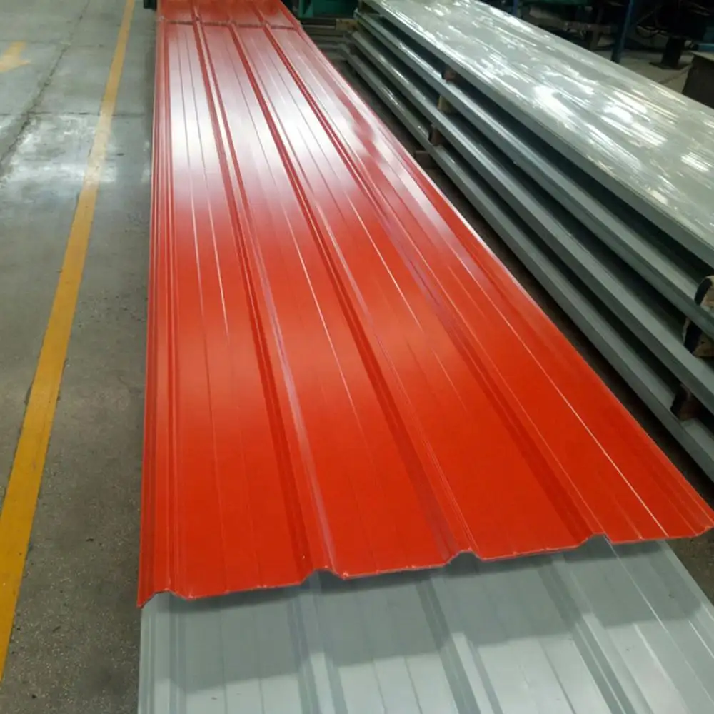 High Strength Colored 12 Gauge Galvanized Corrugated Ibr Zinc Steel Roofing Sheet Iron 5 cm Panels Double Roman Tiles