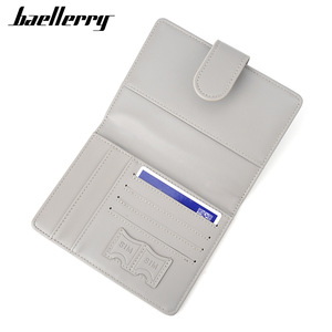 Baellerry Passport Holder Travel <b>Wallet</b> RFID Protection Unisex Gray - Product Image 2