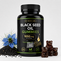 Gummies d'huile de nigelle avec Thymoquinone, 90 unités, bien-être quotidien, formule personnalisée, fournisseur en gros pour la nutrition des adultes