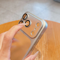 Coque de téléphone transparente transformable pour iPhone 17 Pro Max 16 15 avec protection d'objectif d'appareil photo intégrée, fine, transparente et antichoc