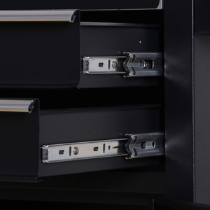 Công suất lớn 5 ngăn kéo cán công cụ ngực công cụ lưu trữ <span class=keywords><strong>trolly</strong></span> <span class=keywords><strong>box</strong></span> với khóa nhà để xe công cụ giỏ hàng với 4 bánh xe - Product Image 4