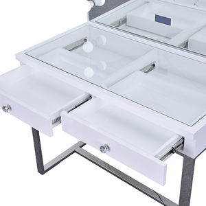 Table de vanité éclairée blanche de haute qualité pour chambre et salle de bain pour <span class=keywords><strong>dressing</strong></span> <span class=keywords><strong>en</strong></span> vente - Product Image 2