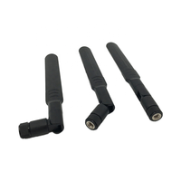 Antenne Wi-Fi YC YCR-1416-5 double bande 2,4 GHz 5,8 GHz inclinable en caoutchouc 5dBi avec connecteurs pigtail pour routeur longue portée
