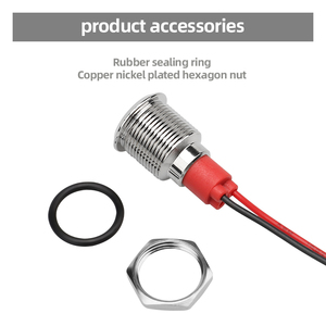 12 mét kim loại chỉ số tín hiệu đèn không thấm nước IP65 màu xanh lá cây <span class=keywords><strong>LED</strong></span> chỉ số ánh sáng với dây chỉ số đèn - Product Image 4