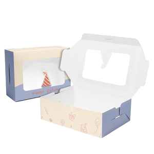 Caja <span class=keywords><strong>de</strong></span> Embalaje Personalizada para <span class=keywords><strong>Postres</strong></span>, Pasteles, Pan y Tartas, con Ventana Transparente, <span class=keywords><strong>de</strong></span> Alta Calidad, para Panadería y <span class=keywords><strong>Postres</strong></span> <span class=keywords><strong>de</strong></span> Chocolate - Product Image 2