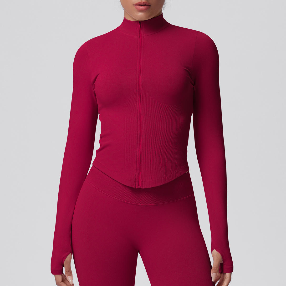 เสื้อโค้ทสีไวน์แดง