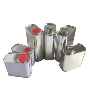 厂家批发定制金属包装方形矩形盖金属罐油桶易开端 - Product Image 5