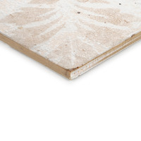 Azulejo decorativo Rhodas Deco Tile de 12x12 pulgadas con diseño de hojas para pared y suelo