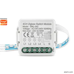 SML-04Z Zigbee 4CH anahtar modülü