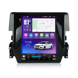 Màn hình mới nhất <span class=keywords><strong>Android</strong></span> Car đa phương tiện Player GPS navigation âm thanh đài phát thanh stereo đơn vị Tesla phong cách cho Honda Civic 2015-2020 - Product Image 1