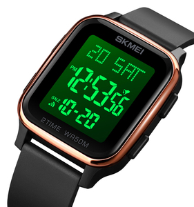 <span class=keywords><strong>Skmei</strong></span> — montre-bracelet pour homme, noir, Sport, numérique, vente en gros, prix d'usine, nouvelle collection <span class=keywords><strong>1858</strong></span> - Product Image 2