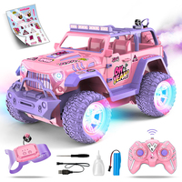Voiture télécommandée rose 1:16 2,4 GHz tout-terrain SUV camion véhicule de course hors route jouet pour filles