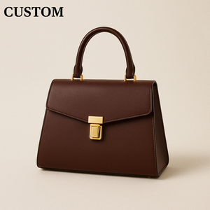 Женская сумка ручной работы из натуральной кожи с металлической застежкой-трансформером, минималистичный дизайн, с возможностью нанесения логотипа производителя (OEM/ODM), под собственной торговой маркой - Product Image 1