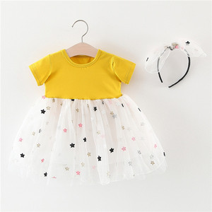 Vestido de Verano para Niñas, Diseño de Vestido Infantil, Algodón, Estilo Coreano, para Fiestas, Tutú, Directo de Fábrica - Product Image 1