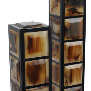 Scultura a torre rettangolare in resina, decorazione moderna per casa, ufficio, soggiorno, tavolino da caffè, mensola del bagno, arte - Product Image 6