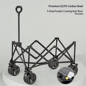 Direct Factory 200kg Capacity Gathering Style <b>Camping</b> Wagon 180L Large Volume All-Terrain Utility Cart 40HQ FCL Fulfillment - Product Image 3