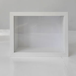 Borde fino 12mm 6x8 8x10 11x14 pulgadas 3 5 6cm Marco de caja de sombra de profundidad Marco de Caja Blanca de color café de madera natural negra - Product Image 4