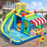 Château gonflable pour enfants FBSPORT, grande aire de jeux gonflable, parc aquatique gonflable pour adultes et tout-petits