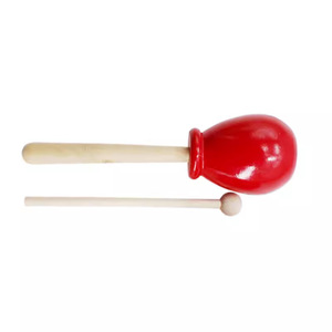 Longkou Bangzi Instruments de percussion en bois martelés à la main en forme de poisson pour la performance des enfants Instruments Orff - Product Image 3
