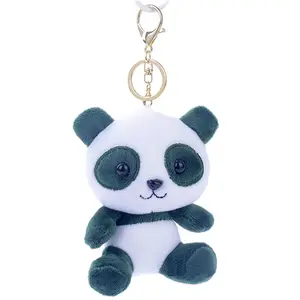 Portachiavi panda bambola di peluche adorabile giocattolo personalizzato fatto a mano per regalo