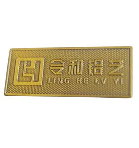 Etiqueta de metal personalizada gravada vintage, placa de chapa de ferro para móveis