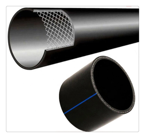 Pleine forme haute densité polyéthylène maille d'acier squelette en plastique composite renforcé tuyau en polyéthylène - Product Image 3
