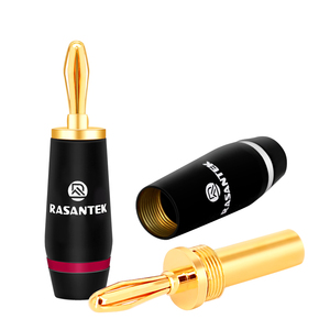 <span class=keywords><strong>Berilio</strong></span> cobre electrochapada oro 24K conectar banana para cable de altavoz - Product Image 2