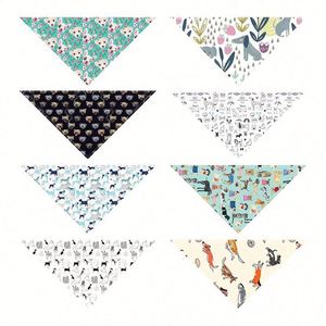 Pañuelo Triangular Personalizado al por Mayor para Perros con Logo, Ropa Suave y Adorable para Mascotas, Estampado por Sublimación de Color Sólido para Perros - Product Image 5