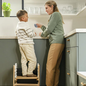 <span class=keywords><strong>Tour</strong></span> <span class=keywords><strong>d</strong></span>'<span class=keywords><strong>apprentissage</strong></span> en bois <span class=keywords><strong>Montessori</strong></span> 3-en-1 pour enfants avec tableau noir - Product Image 6