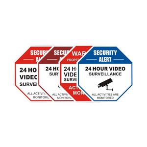 Pegatinas de cámara de seguridad de aluminio personalizables y soportes de tablero de señales de tráfico - Product Image 5