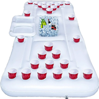 Happy Jack gonflable piscine eau flotteur air tapis bière Pong radeau chaise longue matelas eau lit jouet