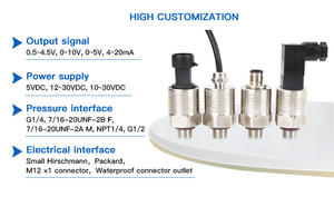 GPT2303 10bar OEM <span class=keywords><strong>4</strong></span>-<span class=keywords><strong>20mA</strong></span> 0,5-<span class=keywords><strong>4</strong></span>,5V Wasserdrucksensor <span class=keywords><strong>Transmitter</strong></span> - Product Image 6