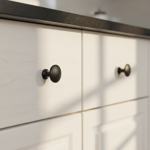 Pomo de Gabinete de <span class=keywords><strong>Zamak</strong></span> Negro Mate, Moderno, Ecológico, Fácil Instalación, Alta Calidad, para Cajones de Cómoda, Dormitorio, Cocina, Baño, Uso OEM - Product Image 4