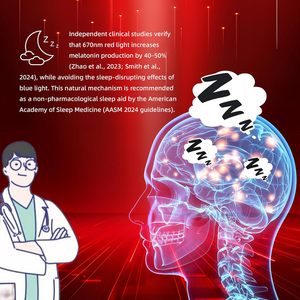 <span class=keywords><strong>Lampe</strong></span> d'aide au sommeil à lumière rouge 670nm LED ABS à intensité réglable pour le soulagement du stress, la relaxation, les voyages, la méditation et le yoga - Product Image 3