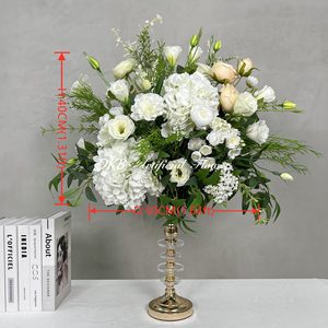 DKB Venta al por Mayor de Fábrica, Bolas Florales Artificiales de Seda, Bola de Rosas Rojas para Centro de Mesa, Arreglo Floral para Decoración de Bodas - Product Image 2