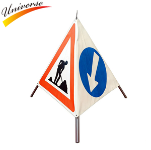 Faltbares Warn-Dreieck für Straßenarbeiten, Baustellen-Sicherheitsschild, Hochsichtbare Reflektierende Straßensicherheitsausrüstung - Product Image 2