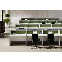 Poste de travail modulaire en aluminium pour cloison de bureau, design moderne, 65 mm x 30 mm, pour écoles, hôpitaux et entrepôts