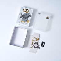 Boîte d'emballage personnalisée haut de gamme pour l'électronique grand public avec fenêtre transparente, pour chargeur de téléphone, batterie externe, câble de données rigide, boîtes en papier
